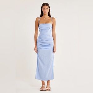 Rumer Mecca Dress in Blue, NWT, Small